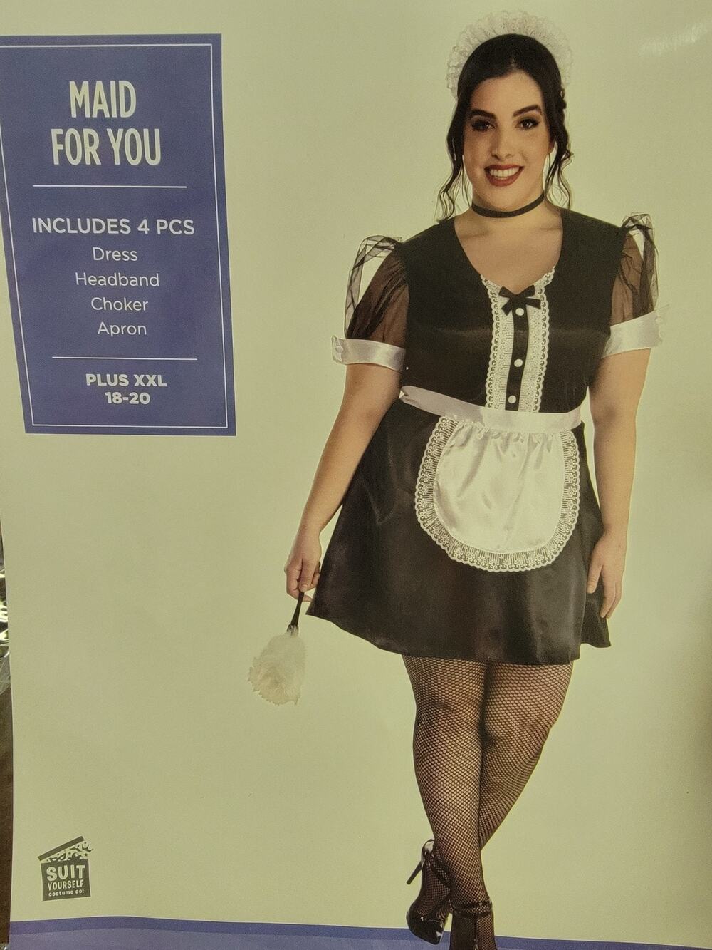 NEW Maid for You French Maid Plus Size 2XL 18-20 Halloween Adult Costume 0090